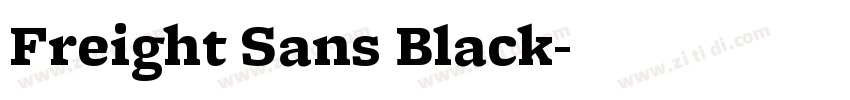 Freight Sans Black字体转换